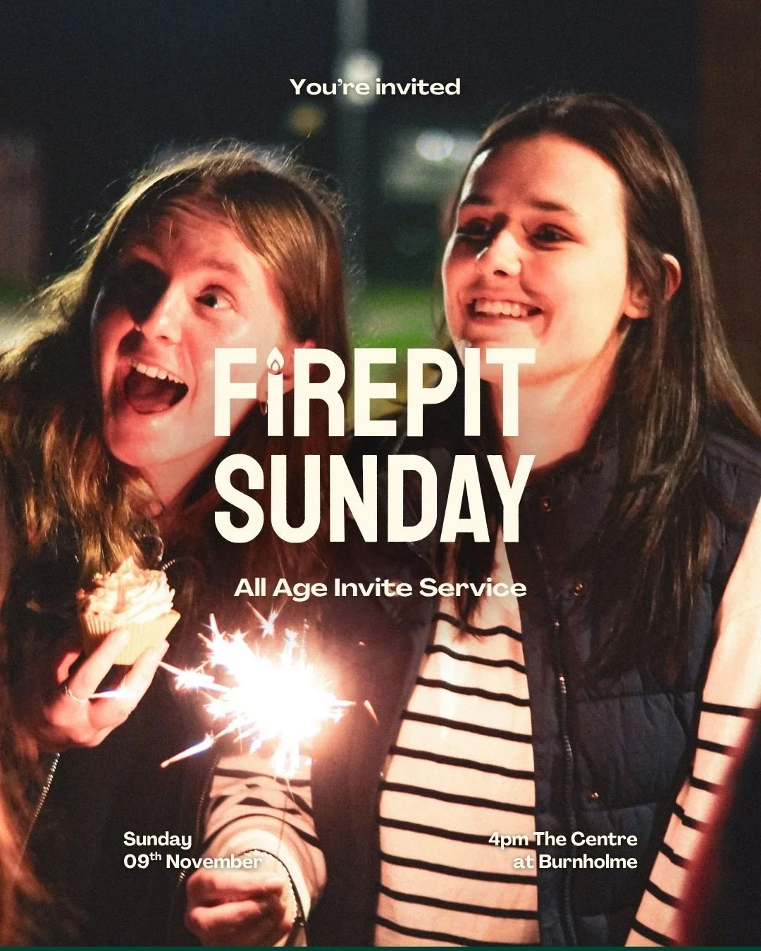 π₯β¨ Firepit Sunday is right around the corner! β¨π₯
Gather around the fire with friends and family for an Sunday of community, stories, and laughter. π We'll be sing some old school songs, have some fun and drink hot chocolate with sparklers. 
π S