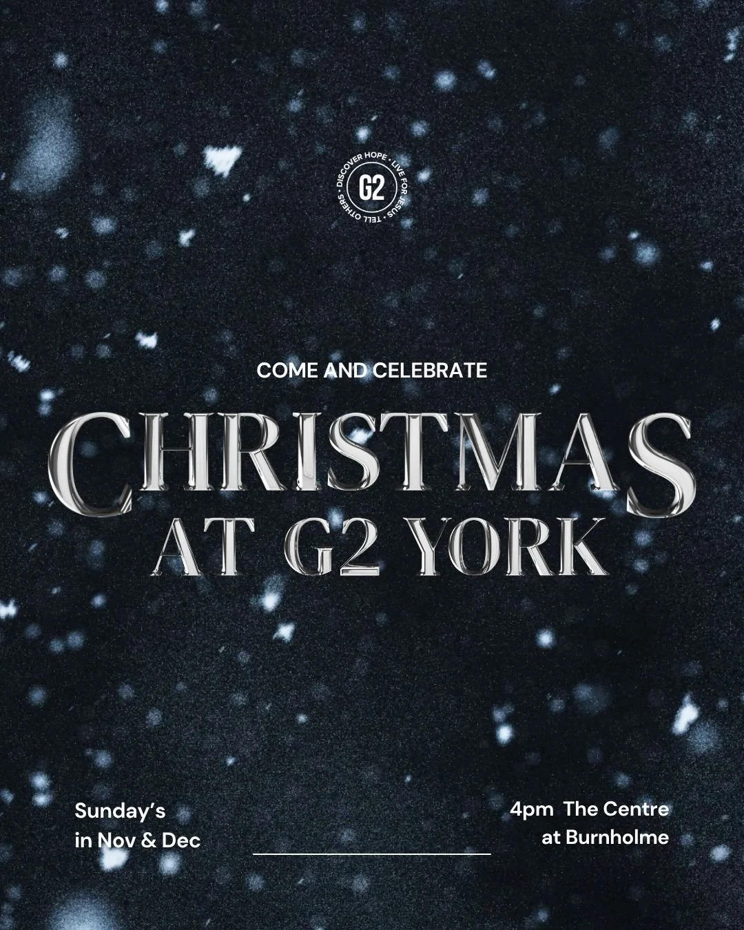 🎄✨ Join us for a Christmas journey through wonder &amp; mystery ✨🎄

This year at G2, we&rsquo;re celebrating Christmas in a special way &mdash; by exploring the timeless Christmas story, and unpacking what it means for God to be with us and how tha