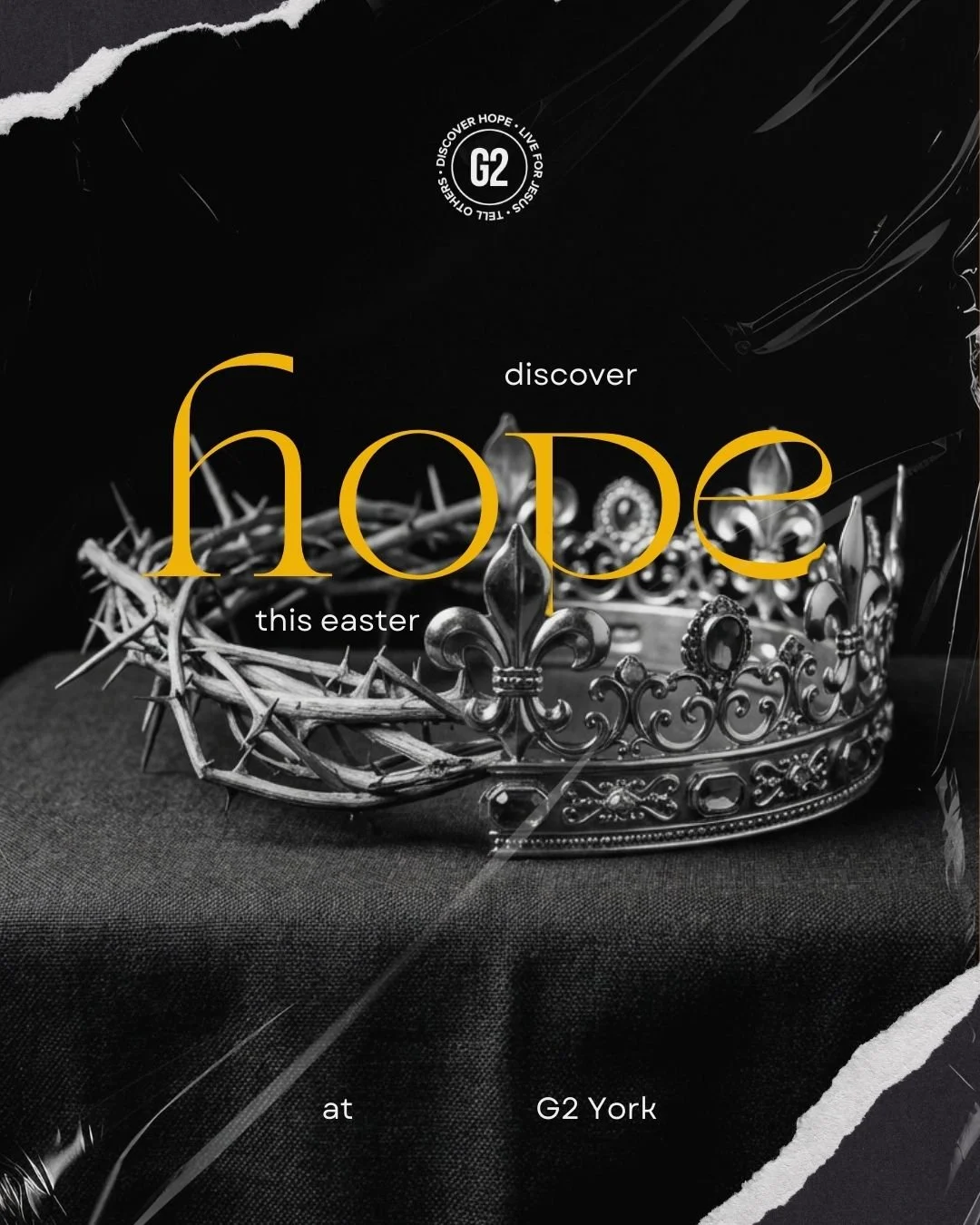 We've got some exciting things coming up this Easter season, so be sure to save the dates in your diary. Invite your friends to discover hope this easter! 

ALL AGE SERVICE
22nd March | 4pm

PALM SUNDAY - What is truth?
29th March | 4pm

EASTER SUNDA