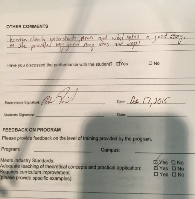 NEWS 95.7 EVALUATION