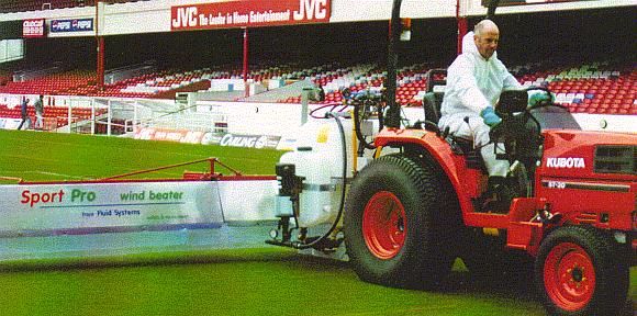 The first hybrid boom & sprayer - specially made for Arsenal Football Club 