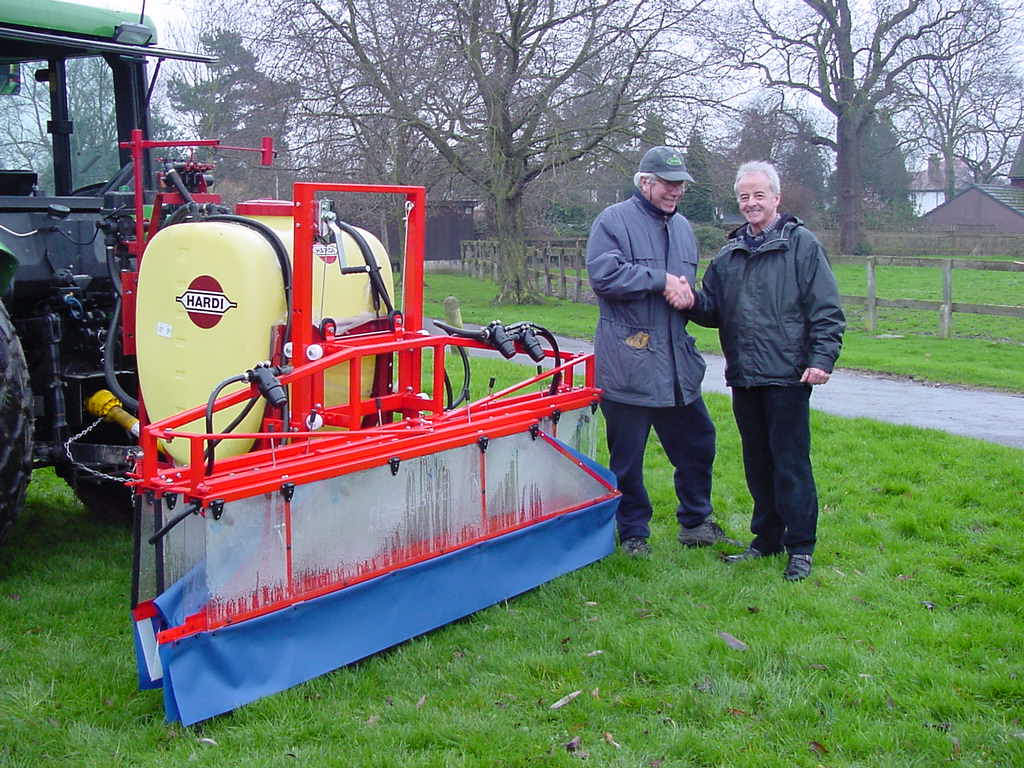 Head groundsman at Imber Court happy with the spray trials and the compact fold