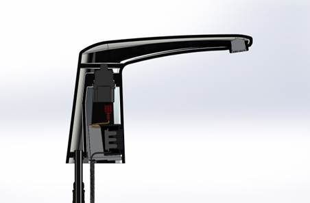 Redesign of a chrome plated infra-red controlled brass tap