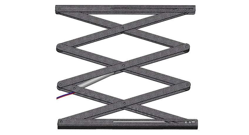 Scissor extends to 1073mm