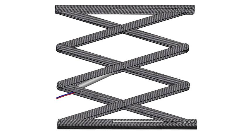 Scissor extends to 1073mm