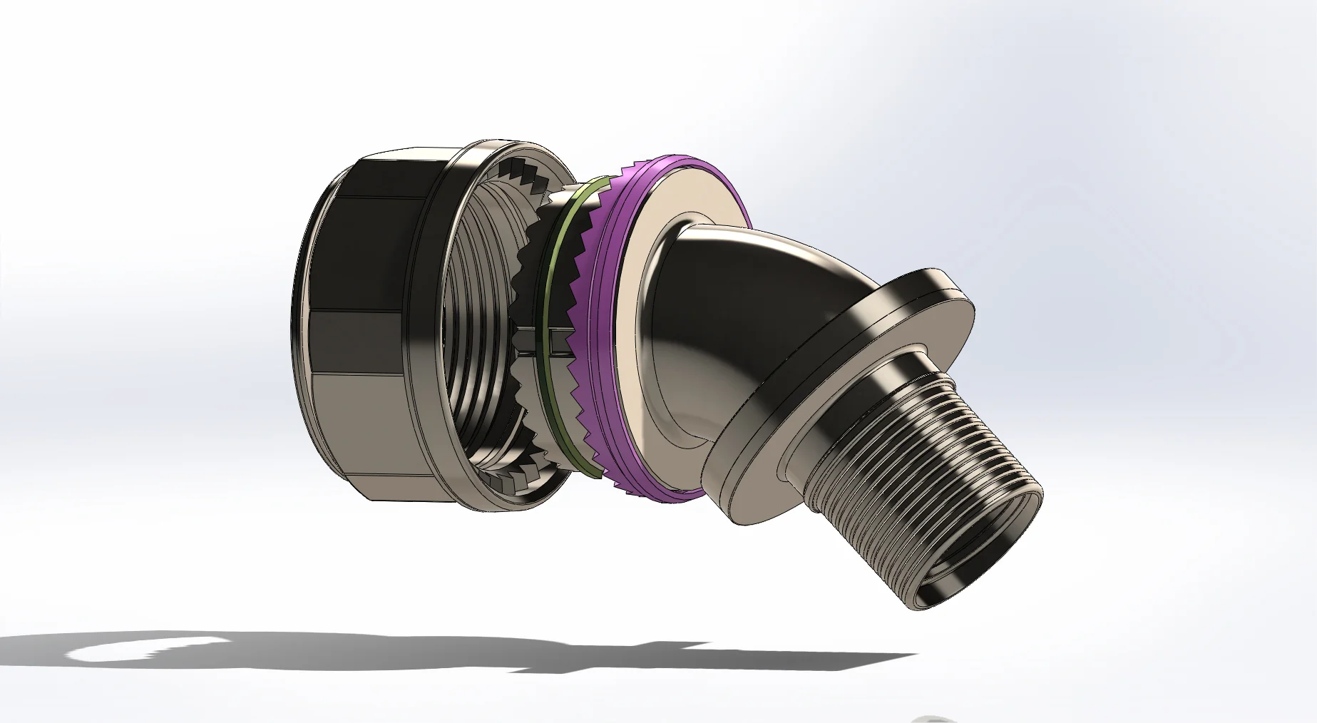 45 Elbow redesign with new ratchet system