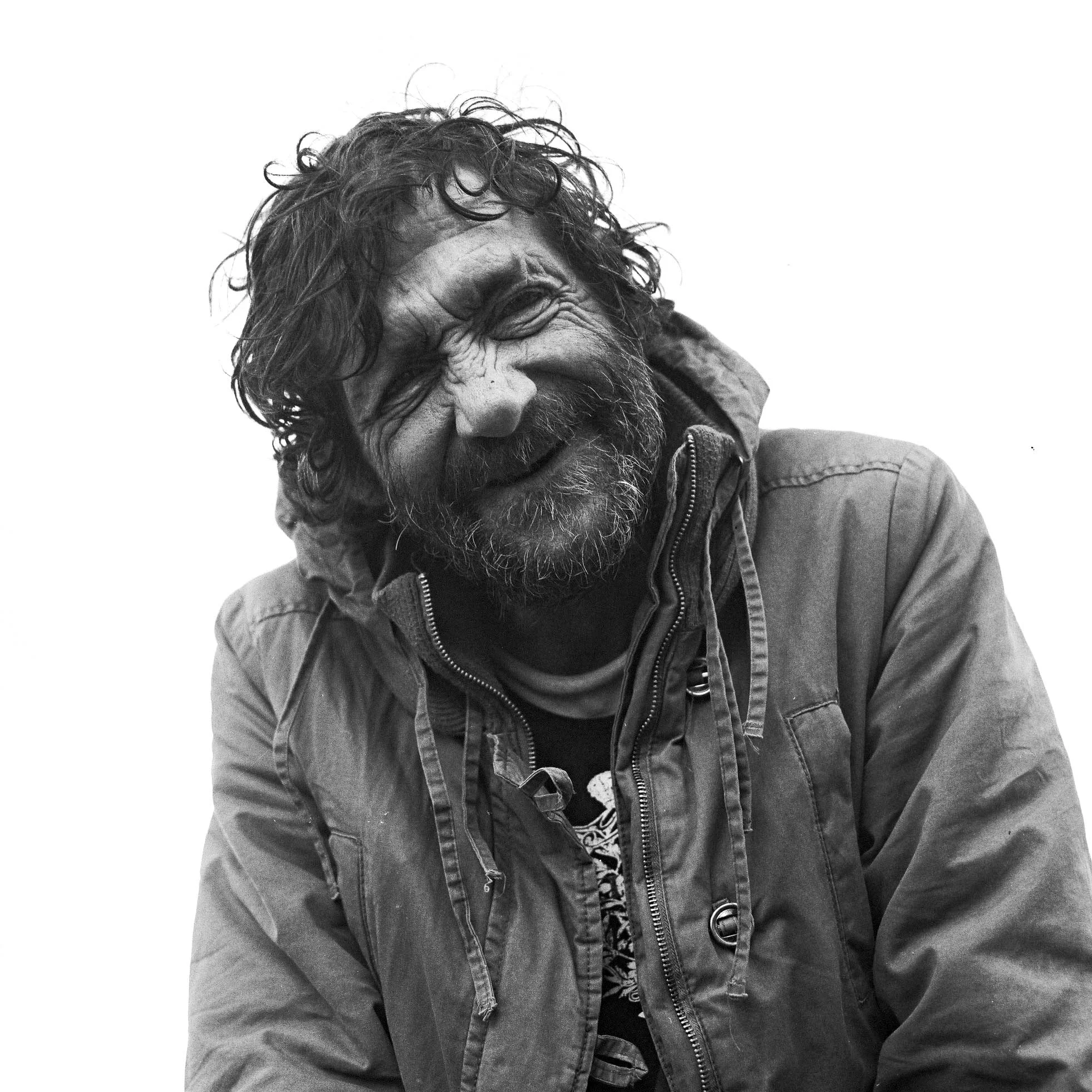  Barcelona homeless. Always smiling! 