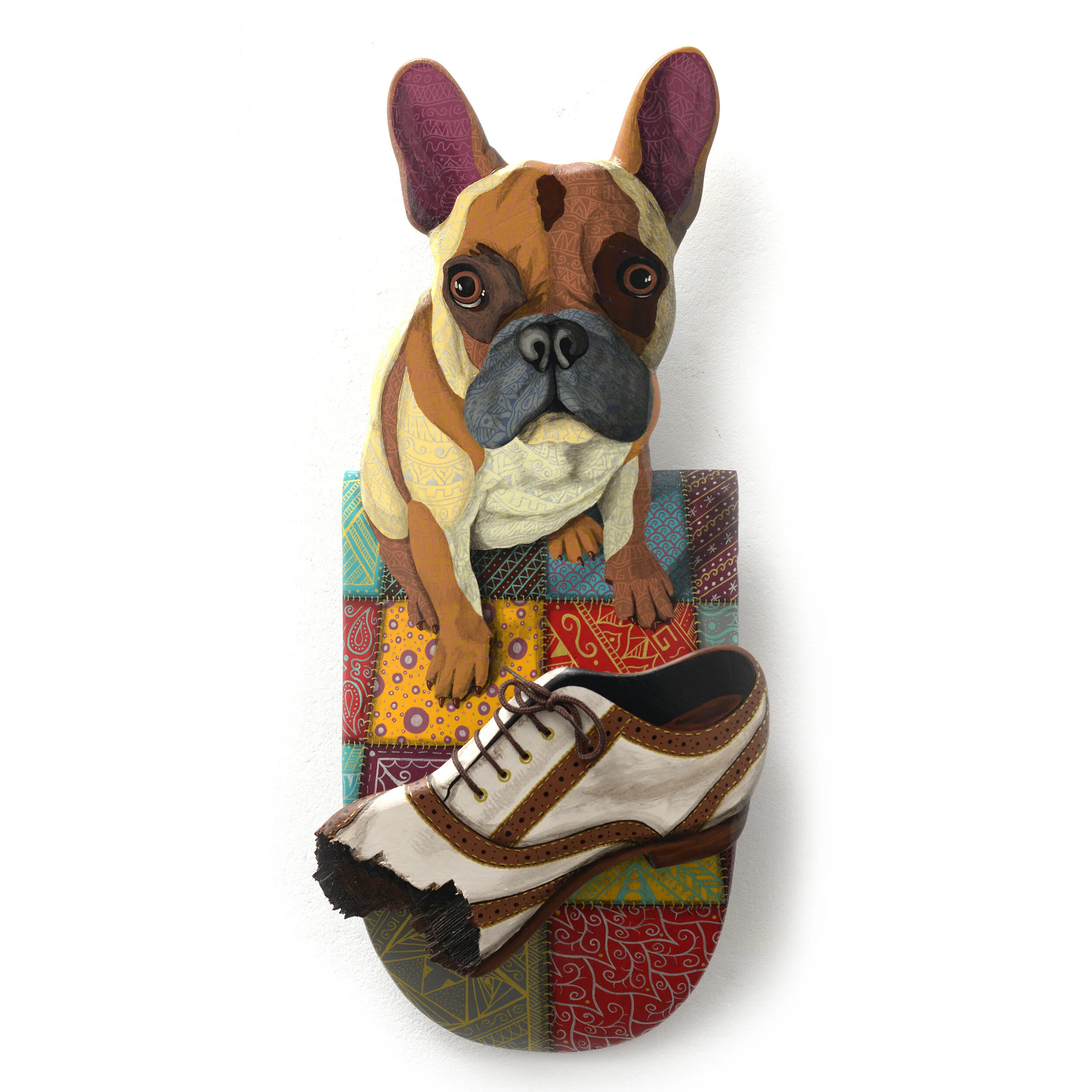  C’est pas moi  Acrylic painting and Poscas on a broken skateboard.  21X50 cm. 11/2020. OUT 