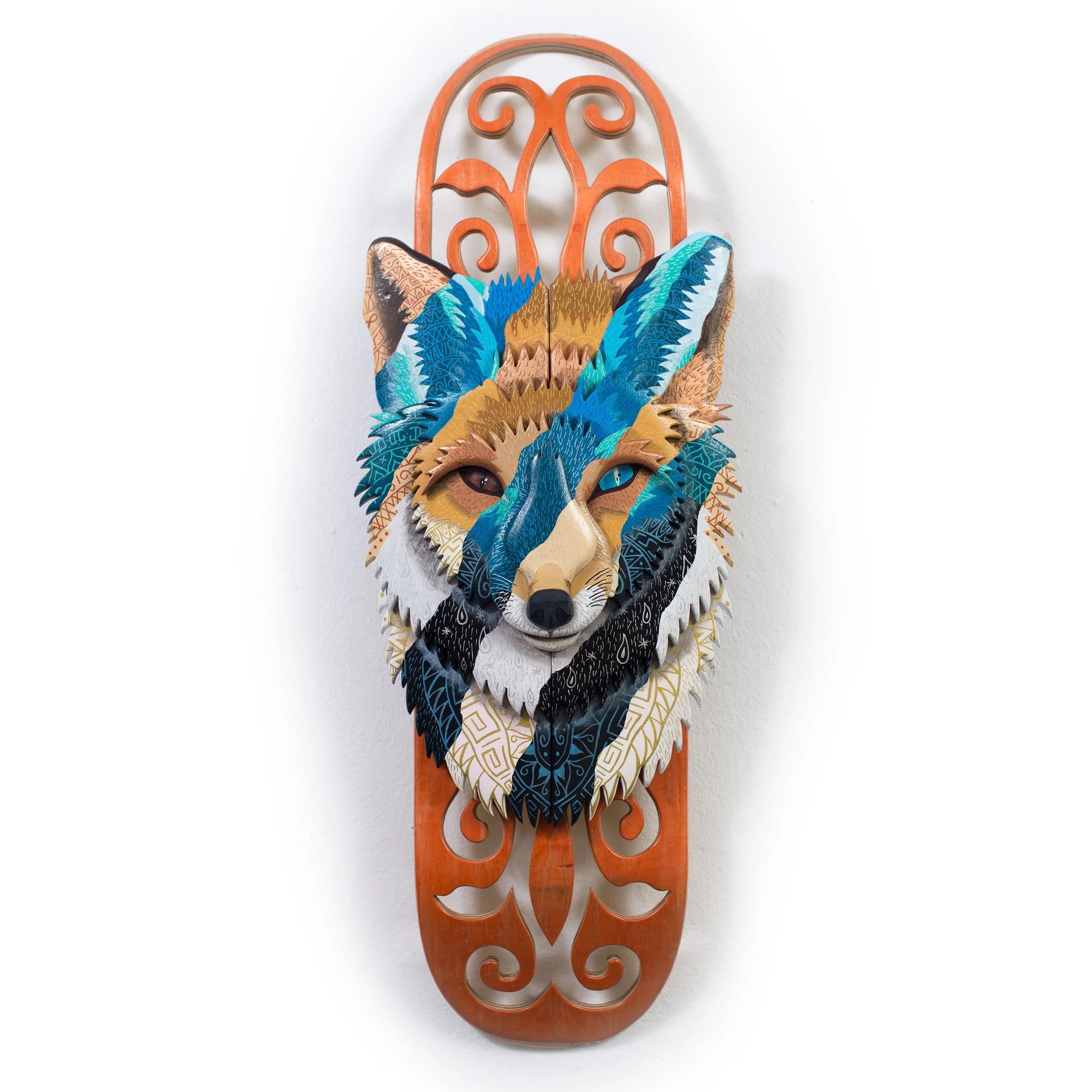  On ,off zorro  Acrylic paint and poscas on 6 skateboards.  43X81cm. 02/2024 . 