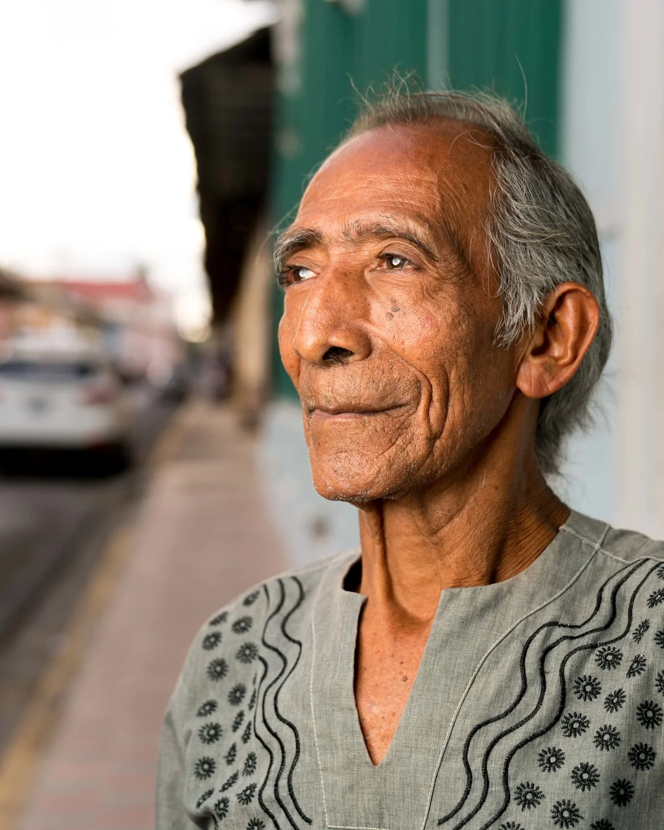 This man looks like a guru, but he is actually a well known building contractor in Granada