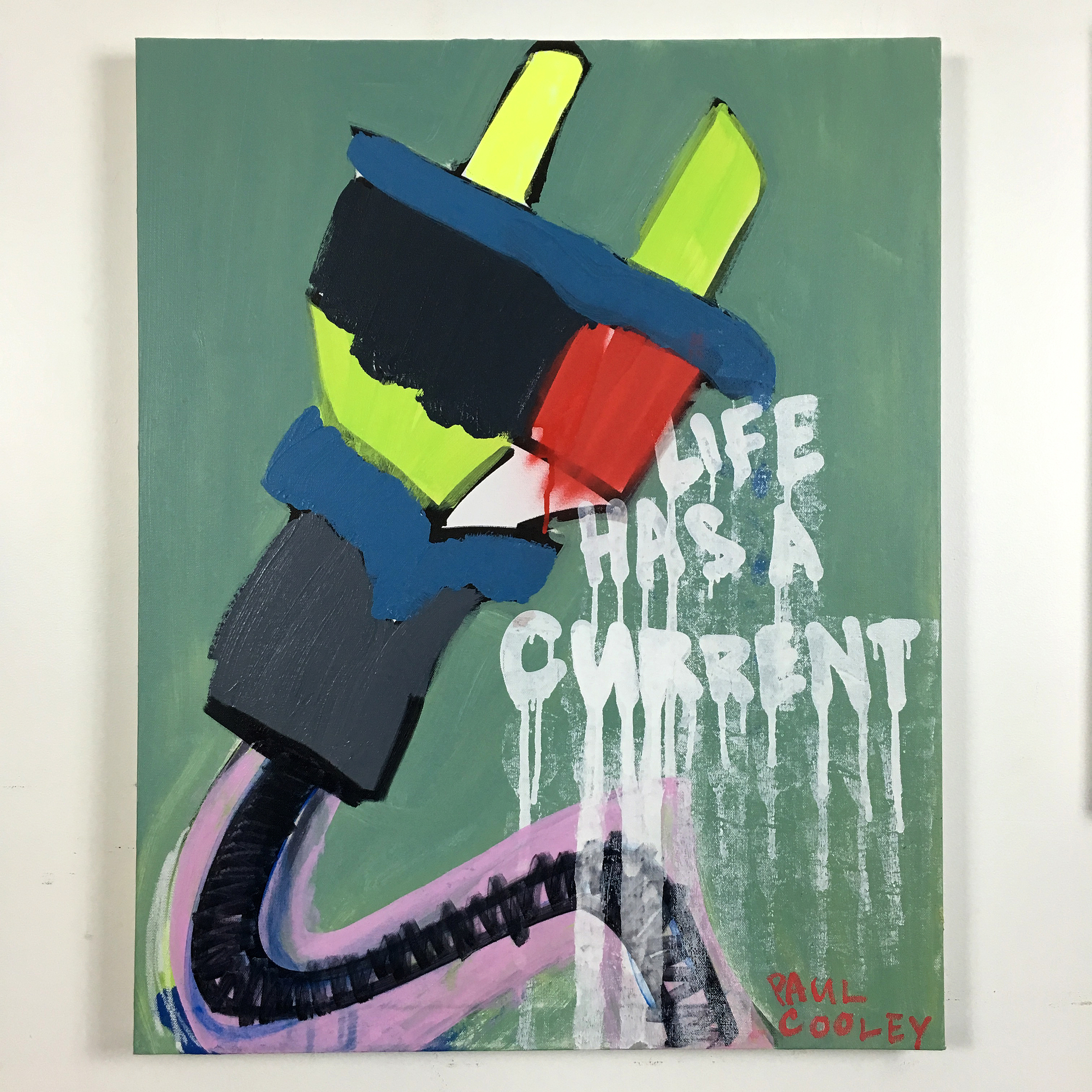 'Higher Power' || 2016 || 24x30" mixed medium on canvas