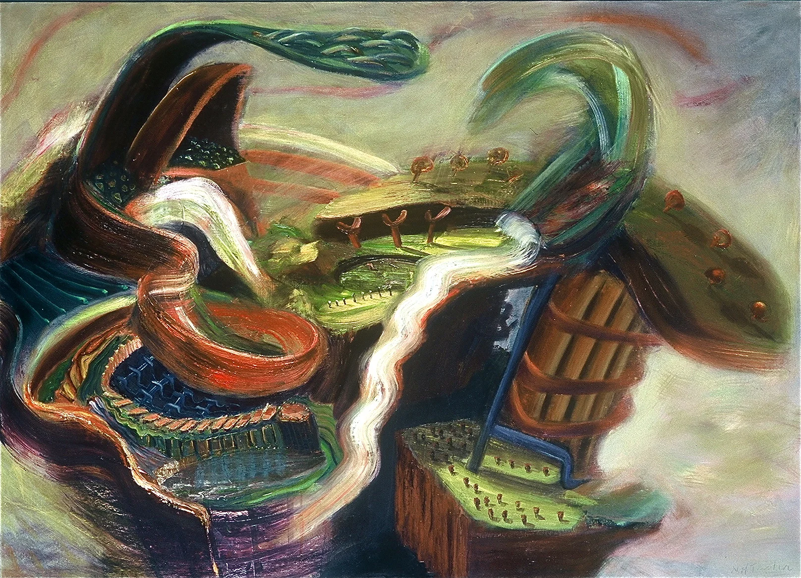 MONDAY MORNING <br> 35.5' x 40" <br>  oil on linen