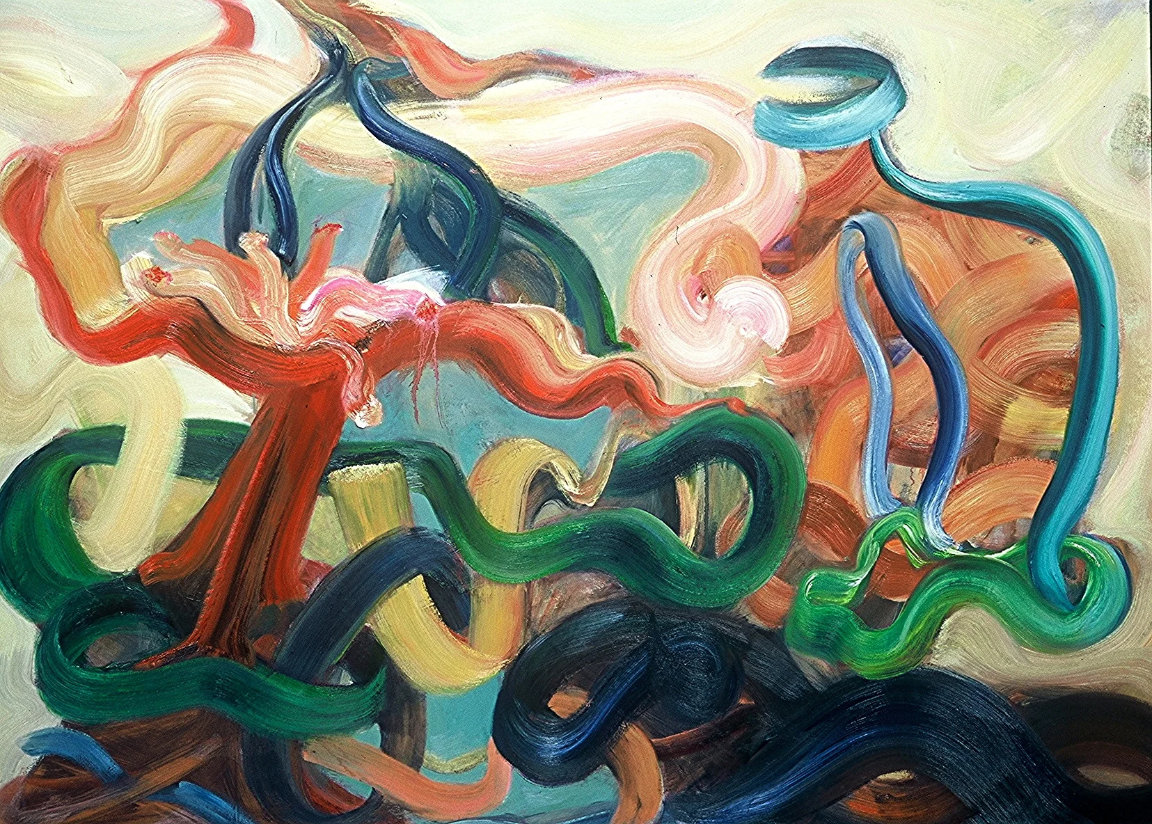 INTERLOCKING <br> 40" x 50" <br> oil on linen