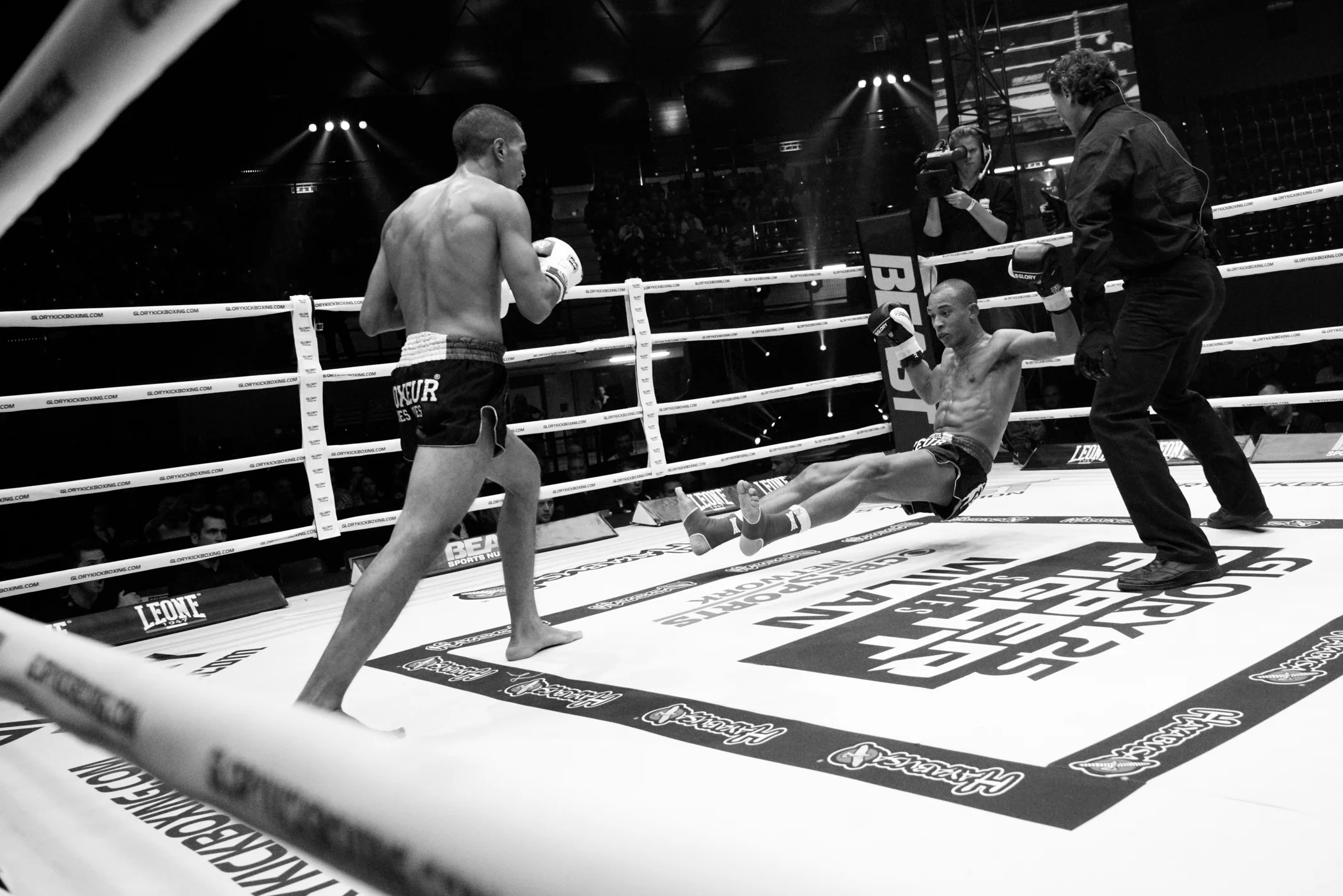 "Falling Kickboxer."  Winner, USA National Award, 2016 Sony World Photography Awards