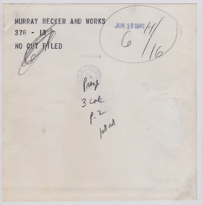 Hindenburg disaster, (Print: June 18, 1949)