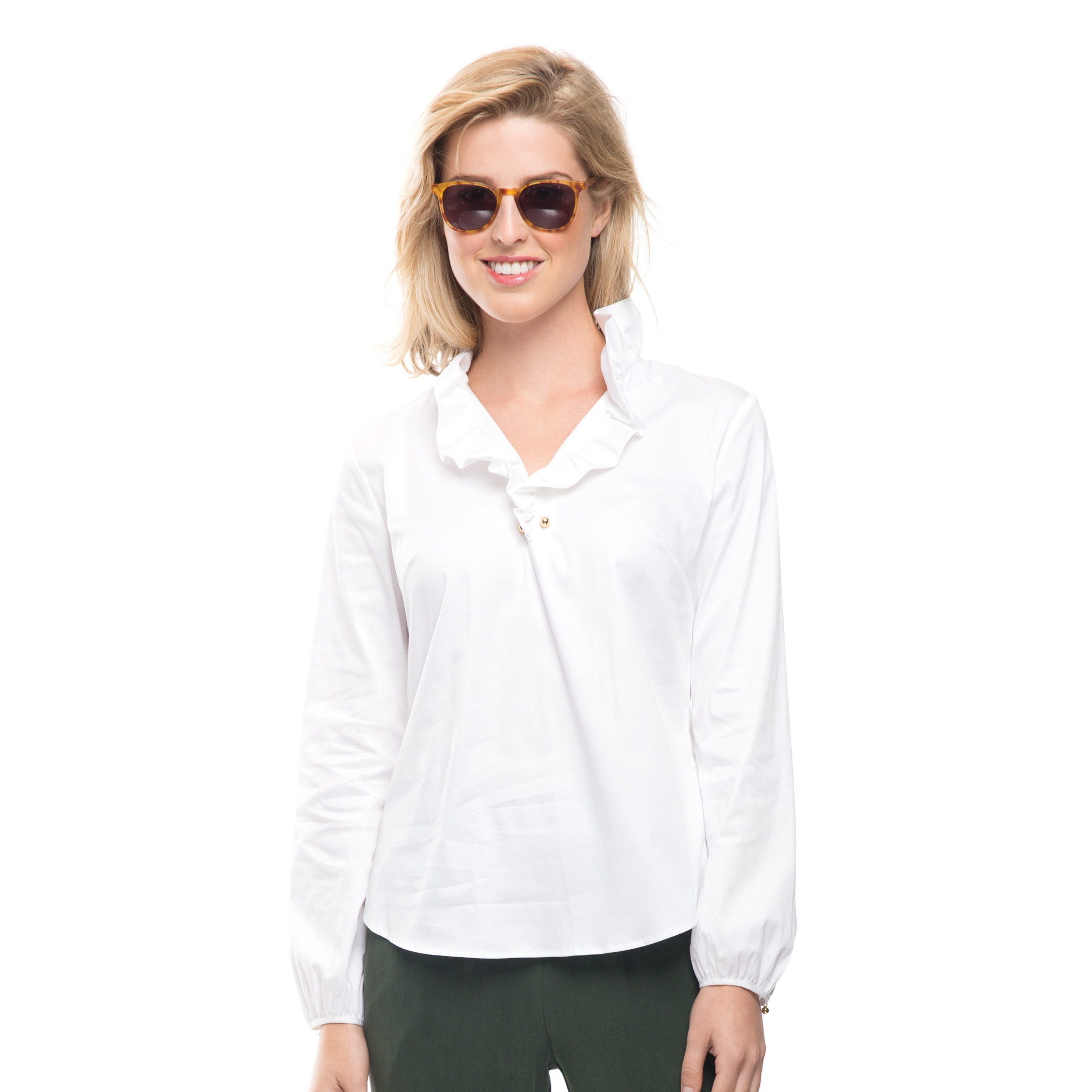 Elizabeth McKay , White Elizabeth Shirt , $195
