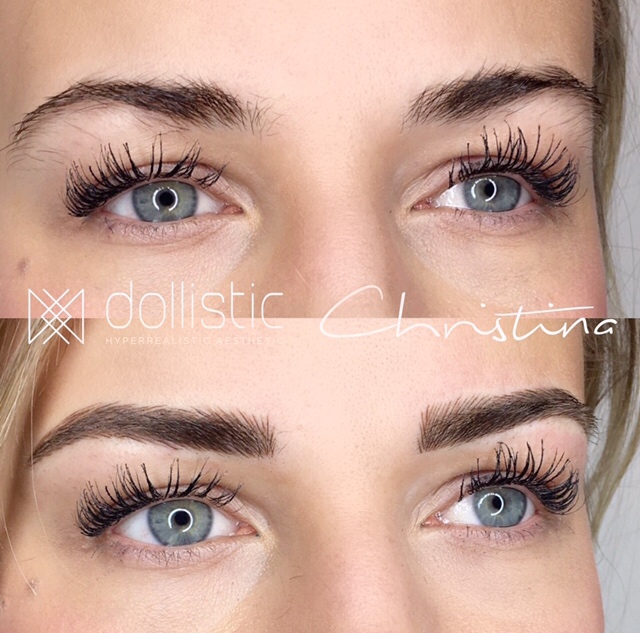 Before & After - You can really see the difference in the shape and fullness here