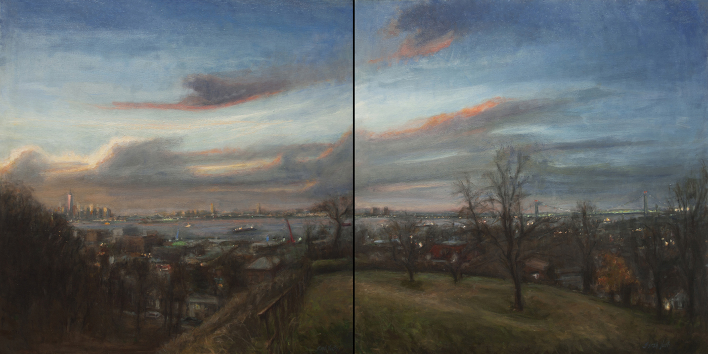 New York Harbor and the Narrows (diptych)