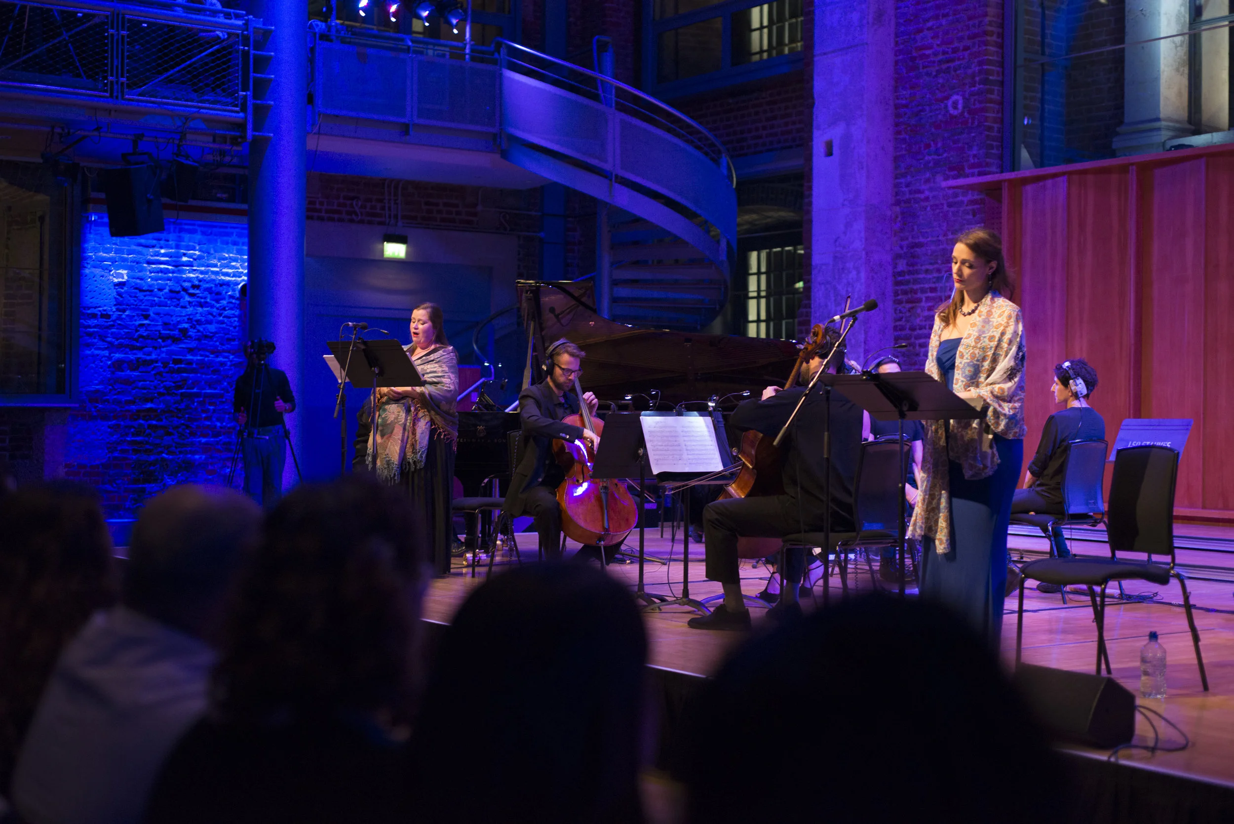 Vanessa Bowers, high soprano (Left) and Honey Rouhani, Persian soprano (Right)