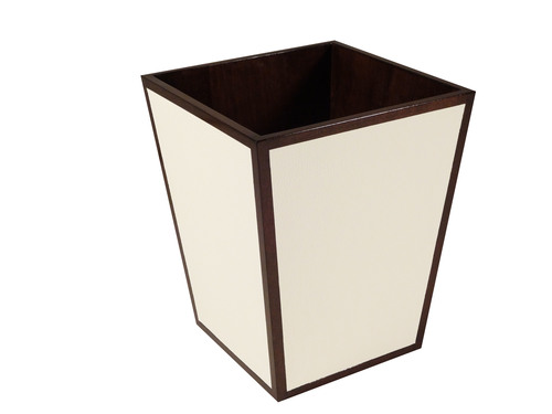 White Wastebasket