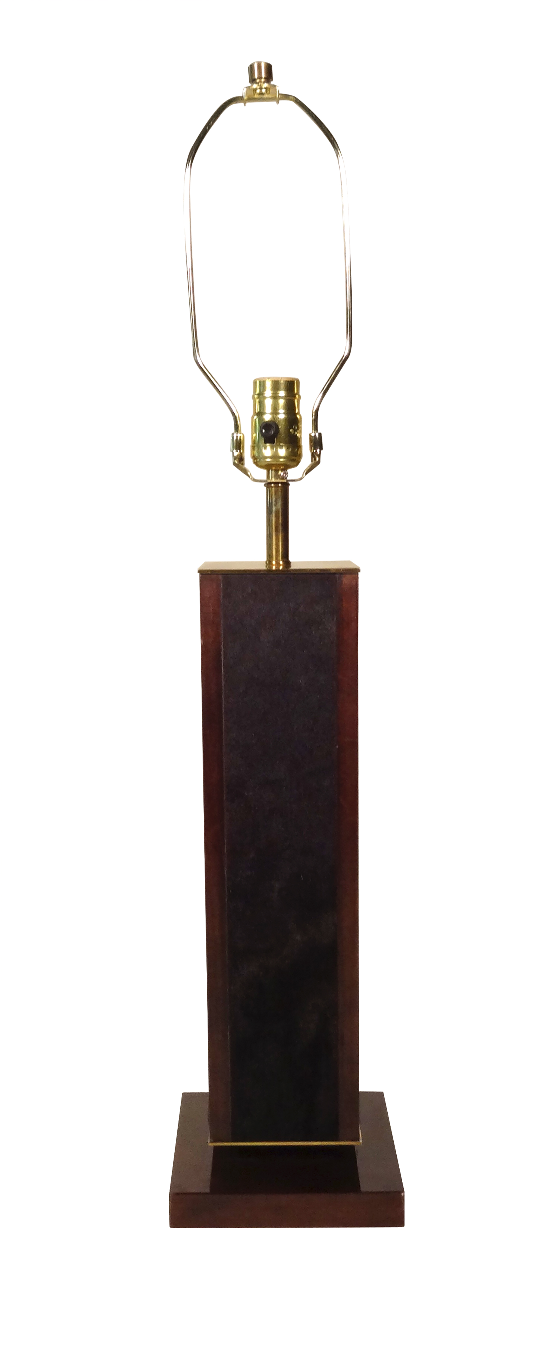 Thin Tetra Negra Table Lamp Nickle