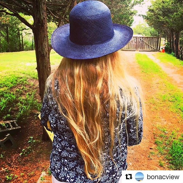 Always warms my heart to see my hats living in beautiful places with beautiful people! 💙 Thanks again for the support @bonacview 😘 #Repost @bonacview with @get_repost
・・・
Thanks for the awesome summer hat @elsorrellnyc #shoplocal #handmade #mademyd