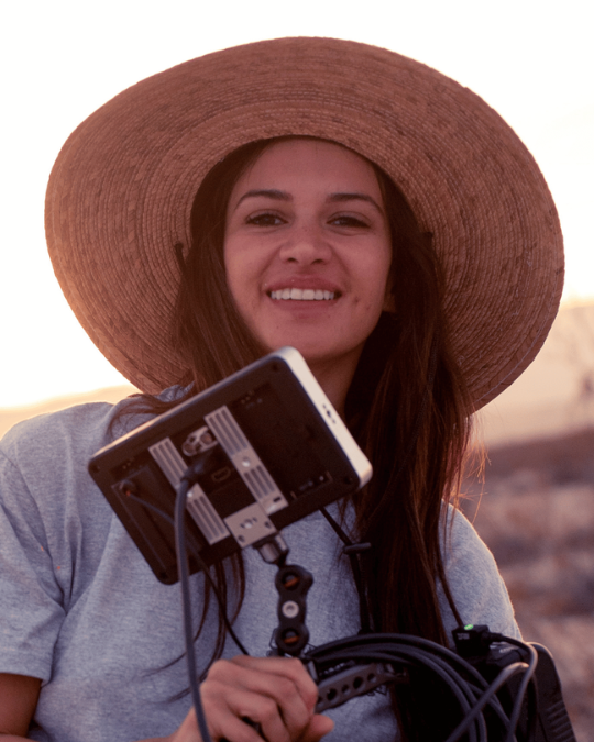 Filmmaker with camera