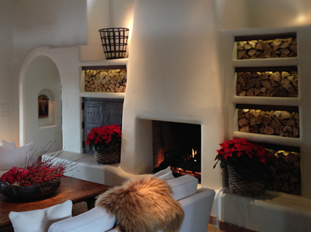 The simplicity of Mongolian furs are a striking and can warm up the architecture of your home for your holiday guests.