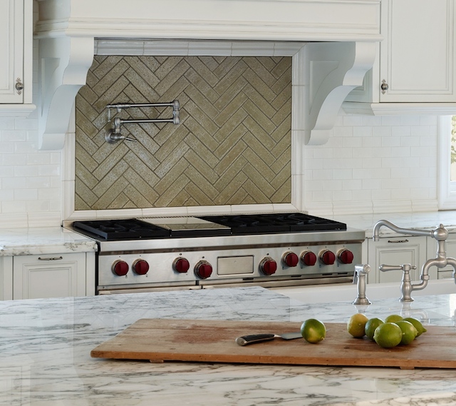Special ingredient: Rohl's pot fillers are so convenient over your stove top for larger pots