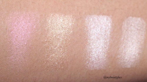 L-R - Hard Candy, Mimosa, Starburst, Crushed Pearl