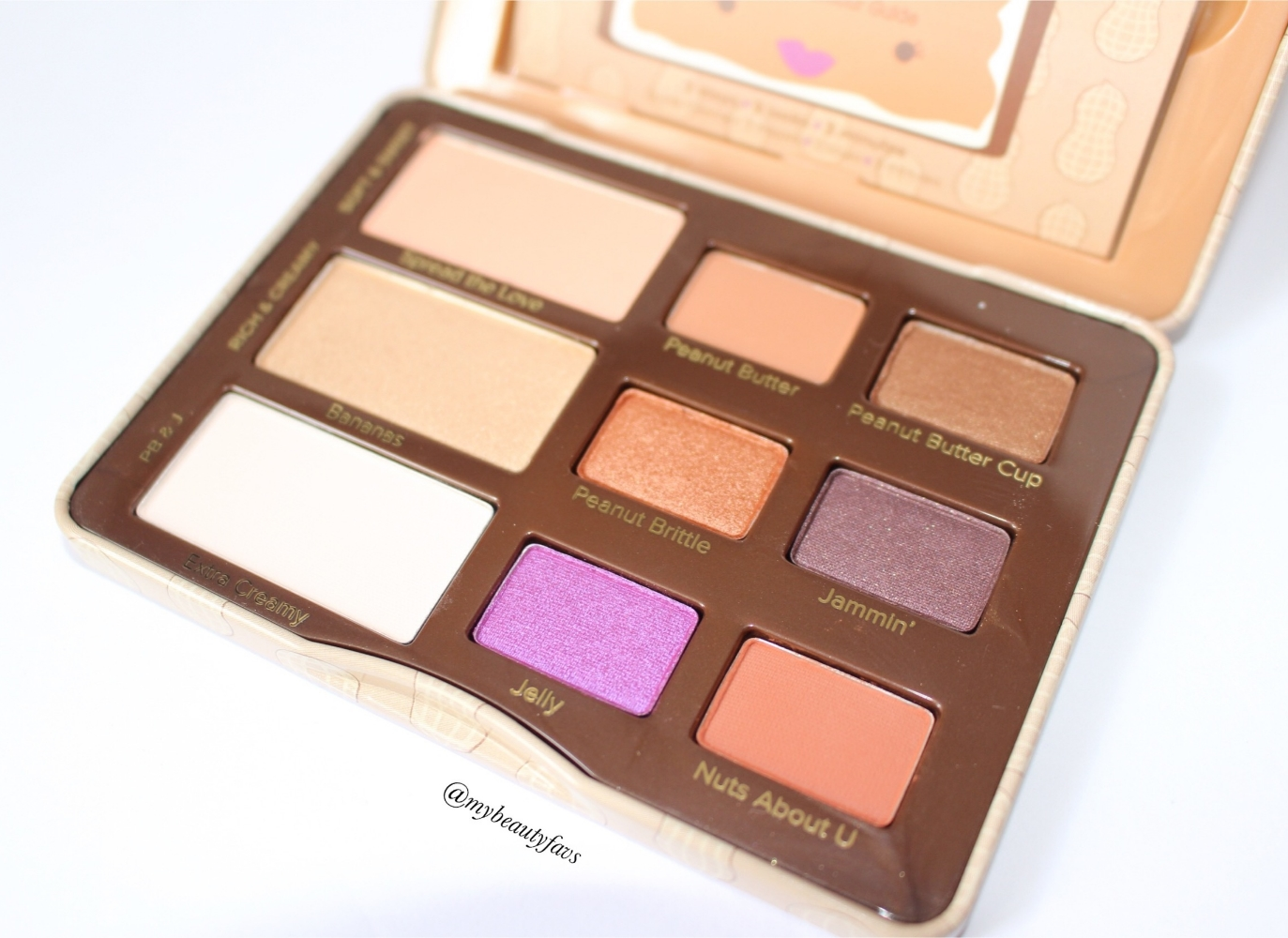 Too Faced Peanut Butter & Jelly Eyeshadow Palette Review and Swatches