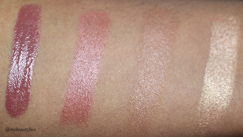 L-R: Double Tap, Ex-Girlfriend, Glow Together (all shades combined) and Parasol