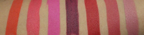 L-R: Mai Tai, Bikini, Surfer Girl, Wet Suit, Firework, Happy, Cabana Boy