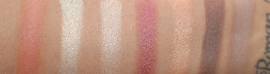 Swatched in the order listed below