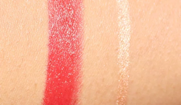 Classic Red lipstick and Opal Overcoat liner