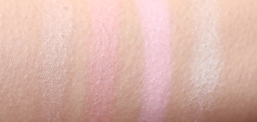 L:R: 4. Face Bronzer, 5. Cheek Swish, 6. Cheek Pop and 7. Face Highlighter