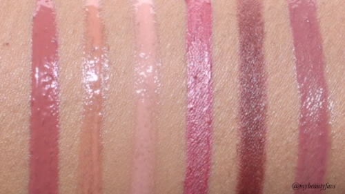 L- R - ABH Kristen, TF Spice Girl, MJ Sugar, Sugar, UD Trivial, Tarte Revealed, Nars Bound