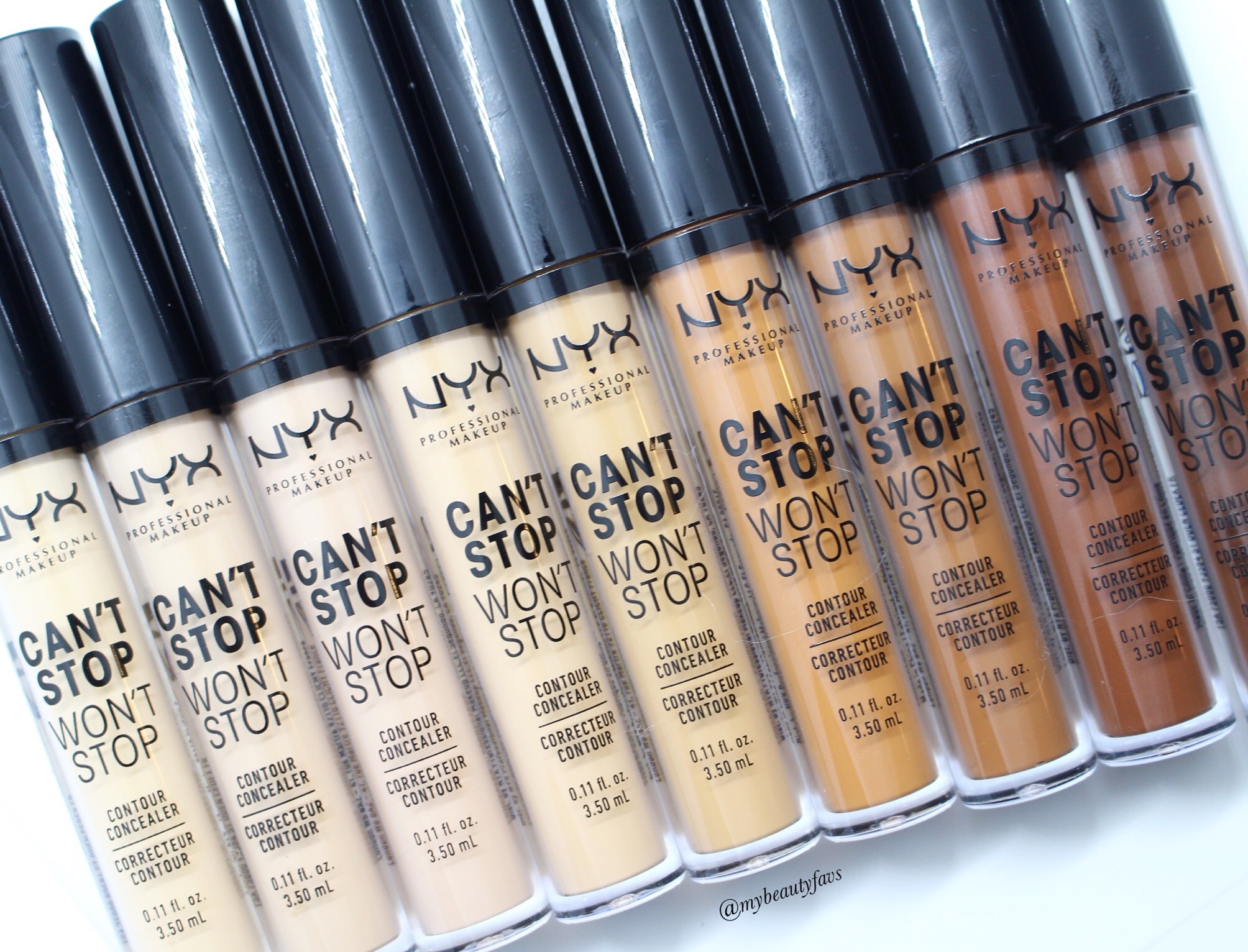 ekspedition Prestige støj NYX Cosmetics Can't Stop Won't Stop Concealer - Review, Photos & Swatches —  Mybeautyfavs
