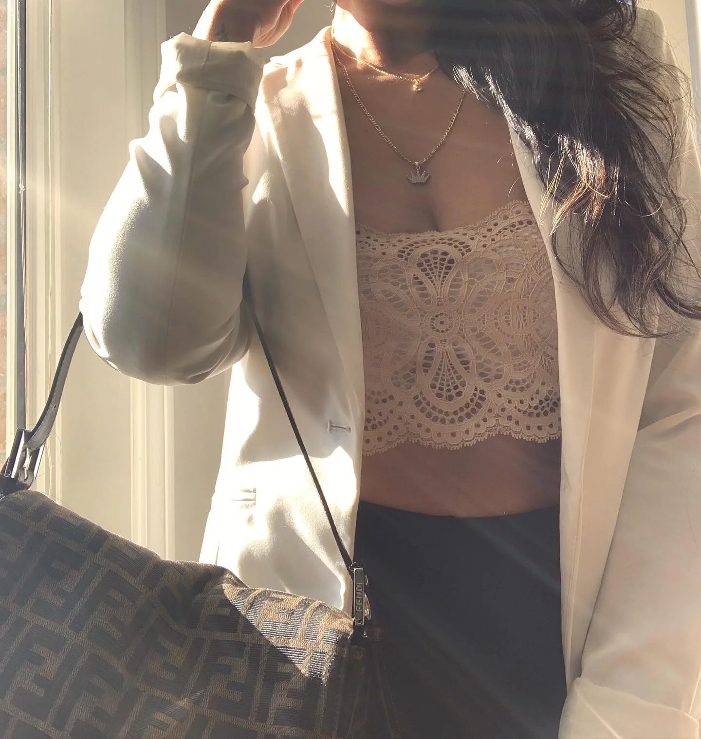 Biker Shorts and Blazer OOTD