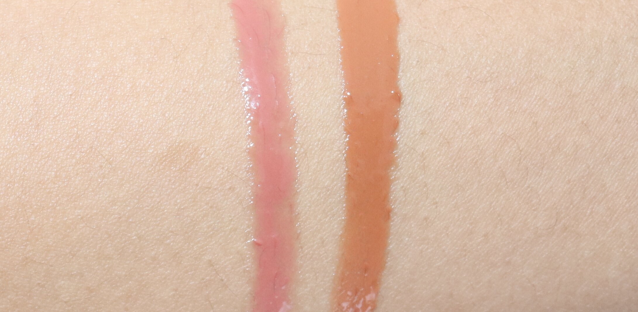 Swatches - Fenty Glow and Honey Waffles 