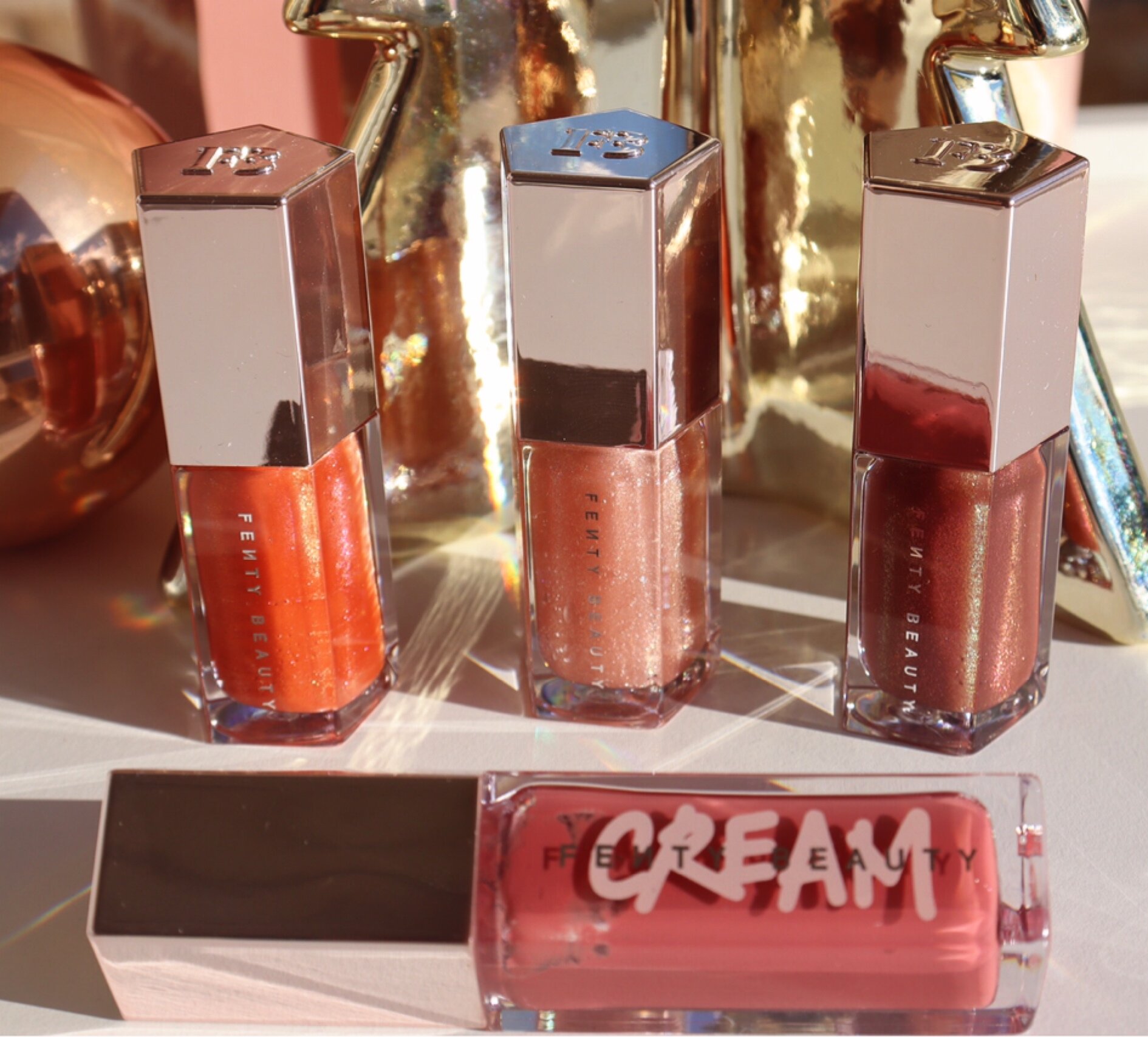 Fenty Beauty Glossy Posse Fantasy 4Sum 4Piece Gloss Bomb Set