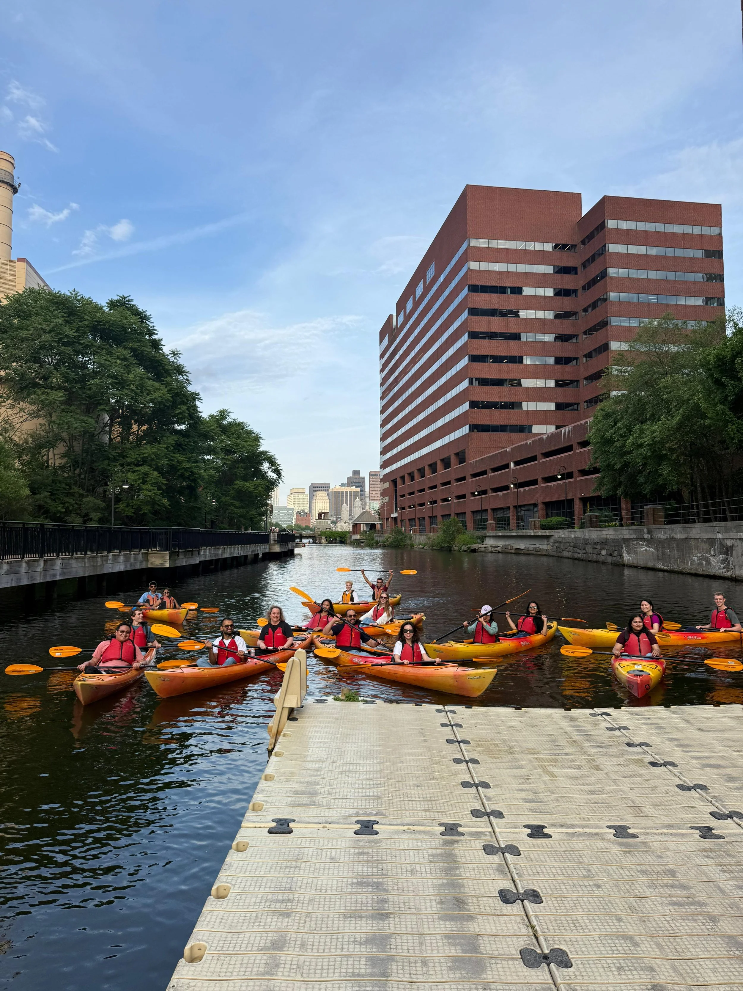 Kayak activity on the Charles River
