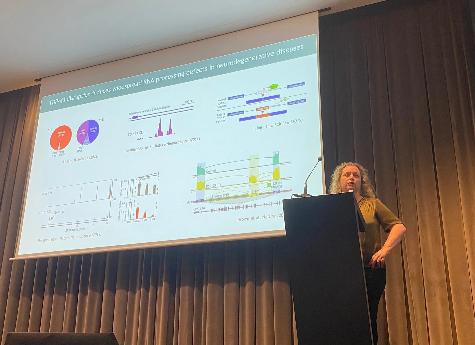 Clotilde gives a talk at the Neurobiology of Brain Disorder GRC in Barcelona
