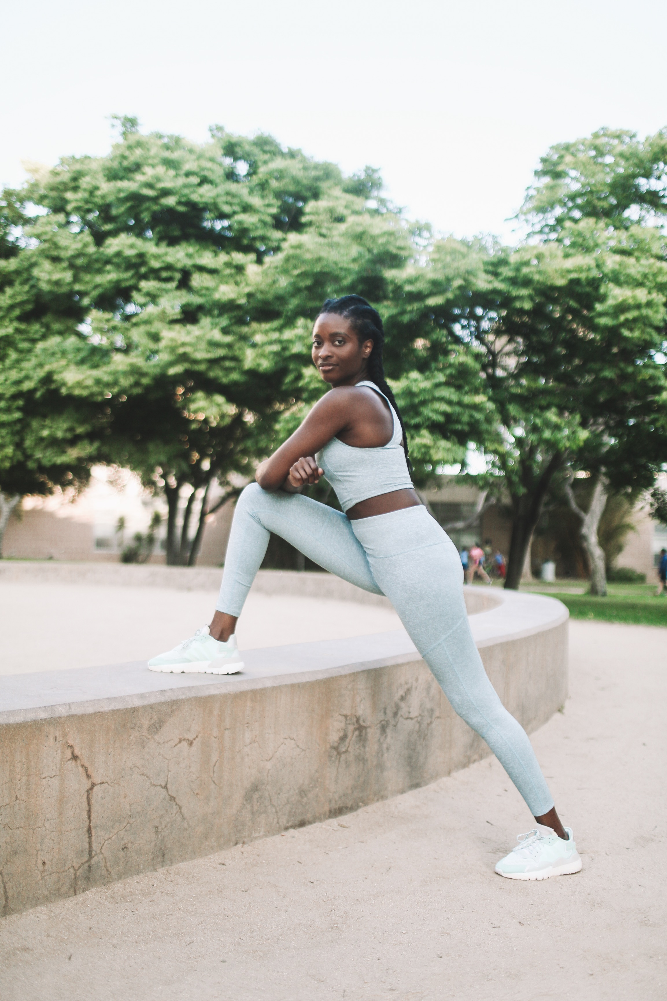 High Waisted Mini Stripe Leggings -JoyLab