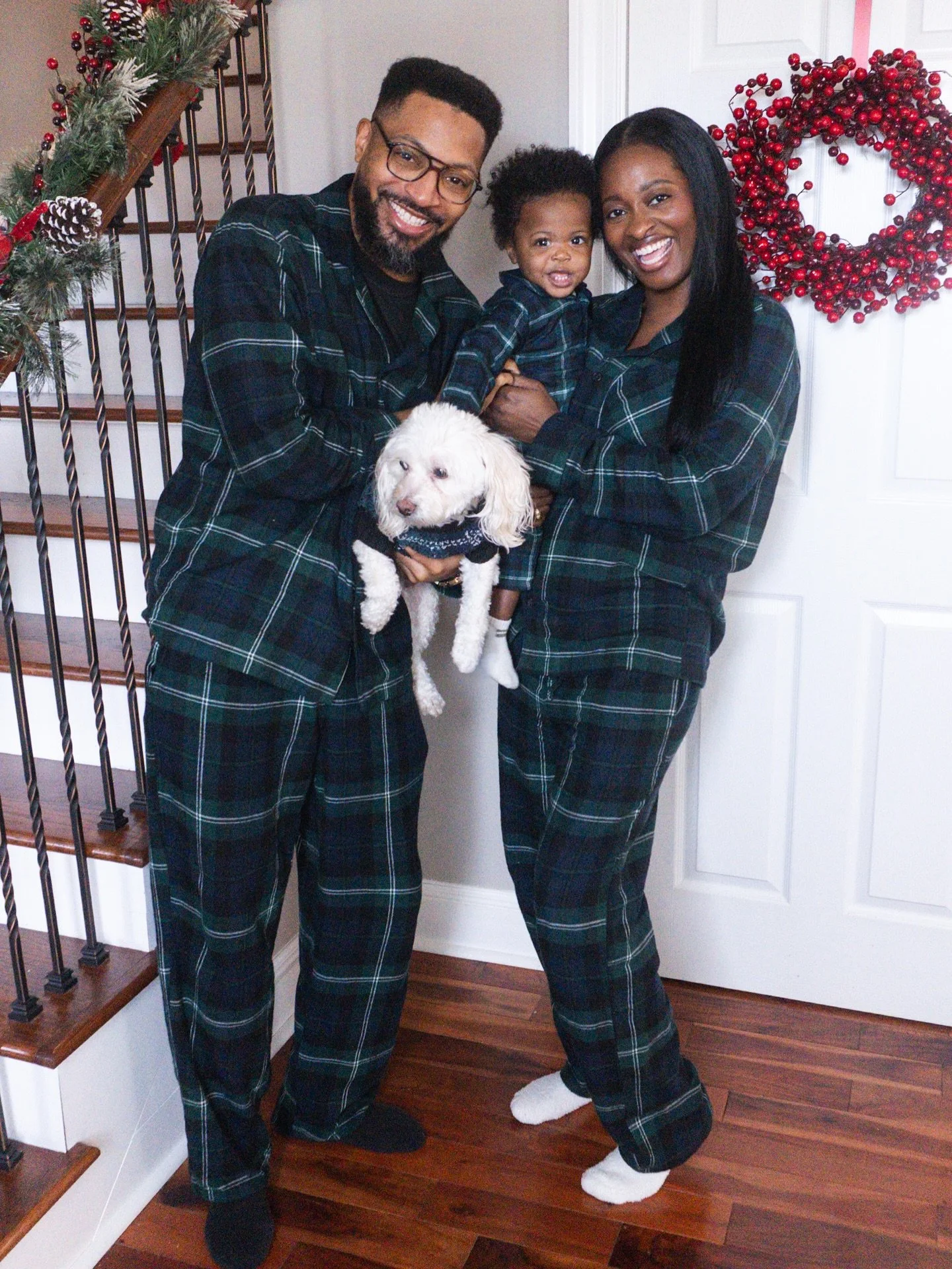 Merry Christmas from my family to yours! 🫶🏾🎄 

I had to make sure my first son was included in the matching pjs 🥹. My boys are so cute! I hope you are hugging on your family so tight this holiday season!