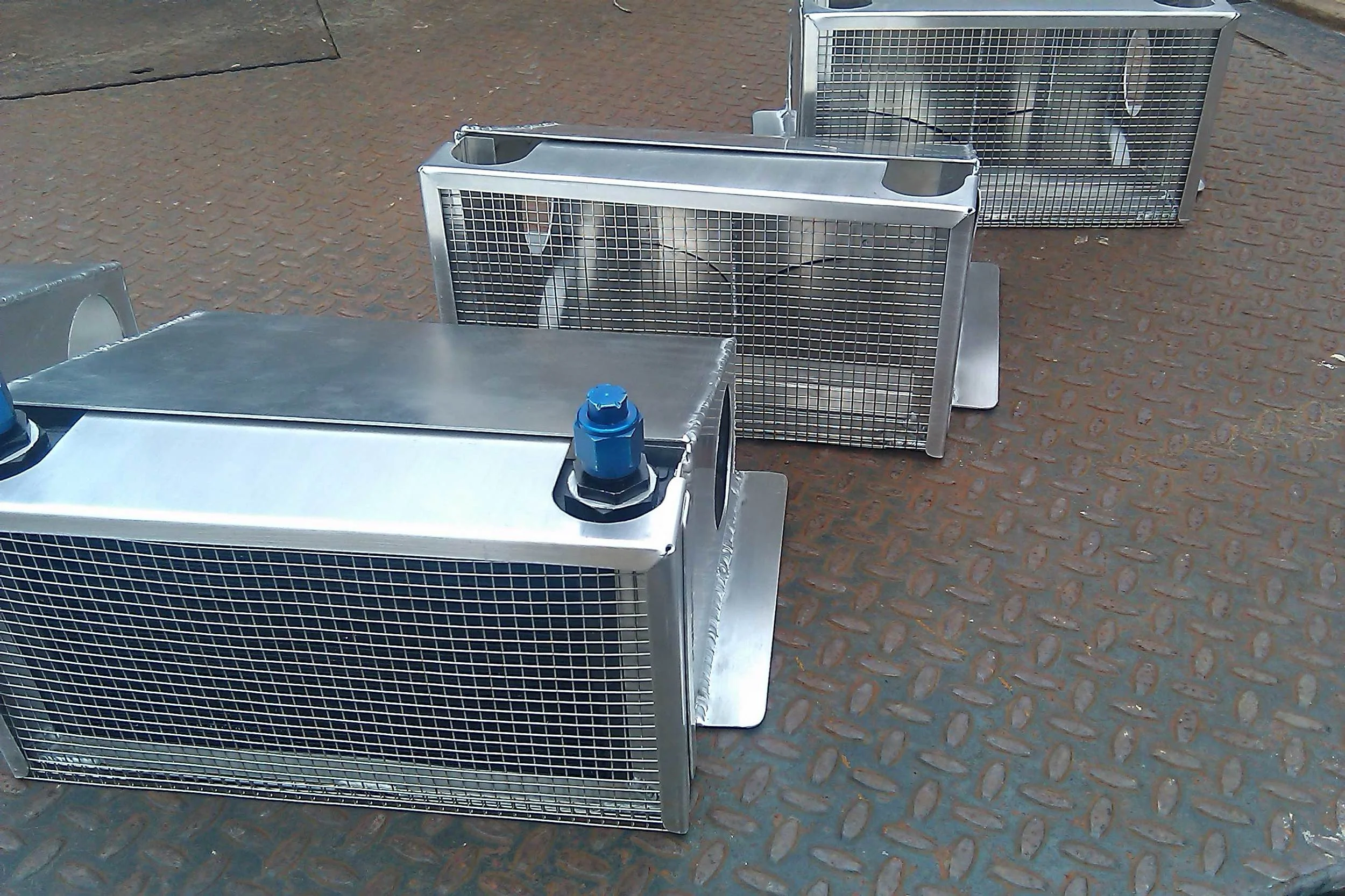 Oil cooler housing for Dempsey Racing.