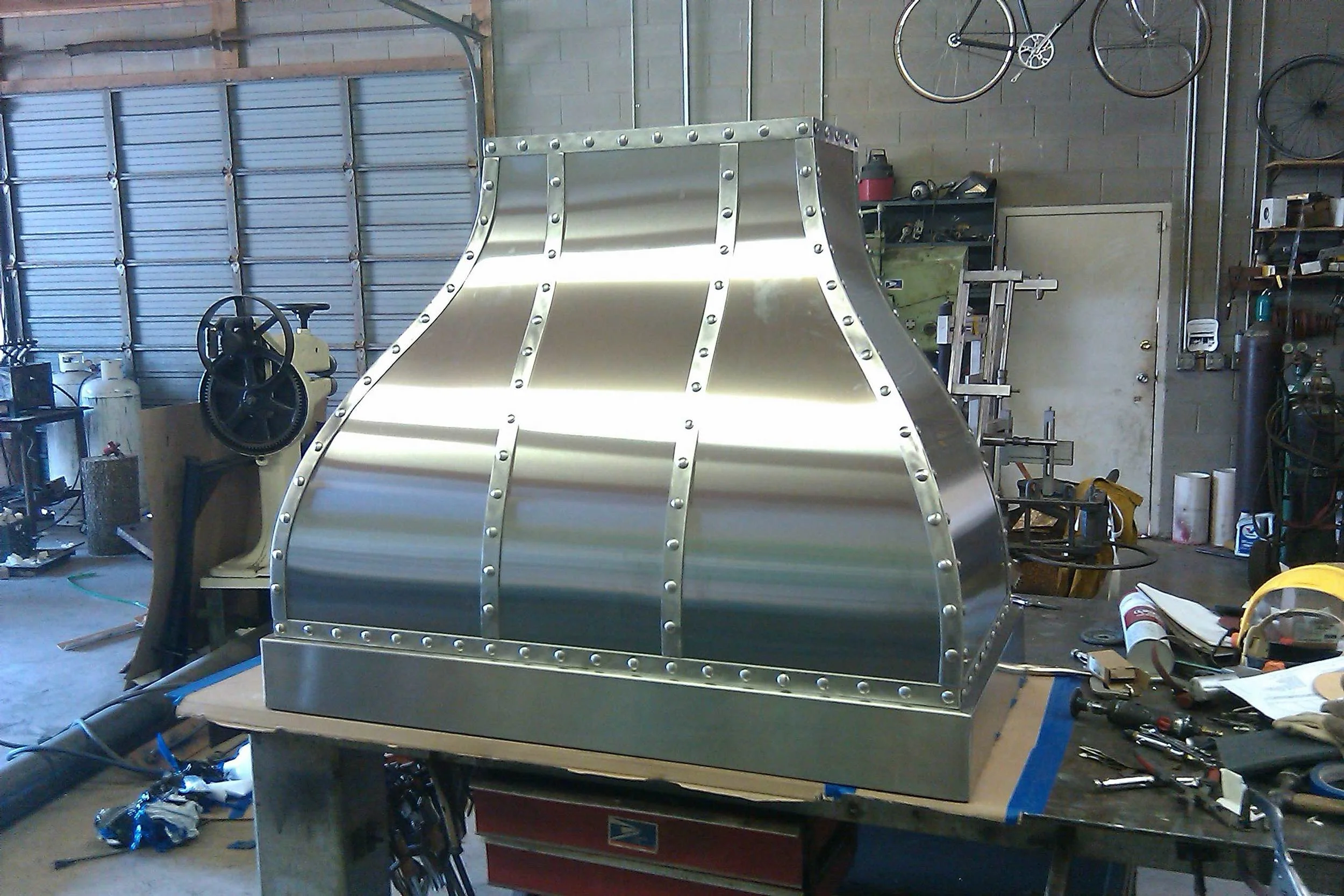 San Francisco, CA. Stainless hood. (1 of 2)
