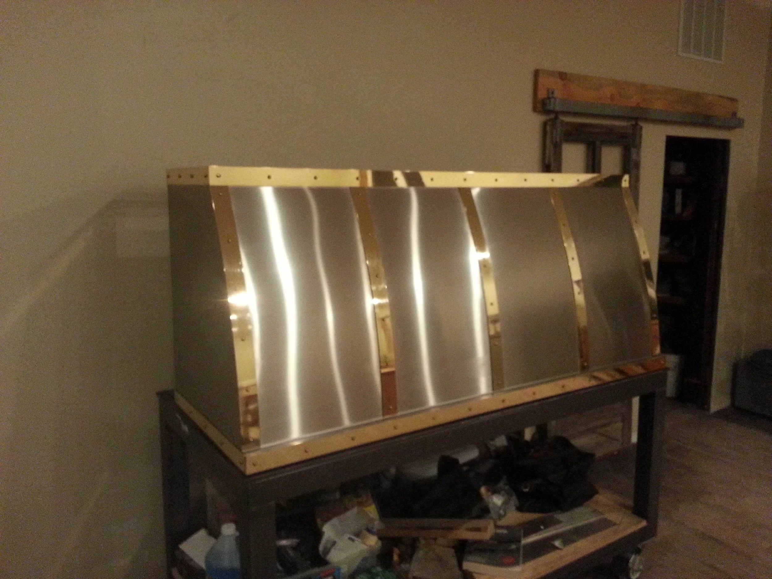 Atlanta, GA. Stainless & bronze hood.