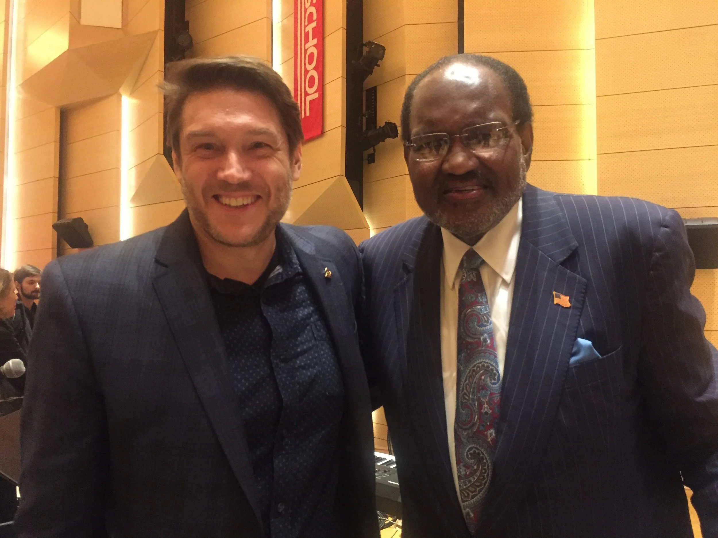 w/Al Bell- legendary producer, songwriter, Stax Records co-founder