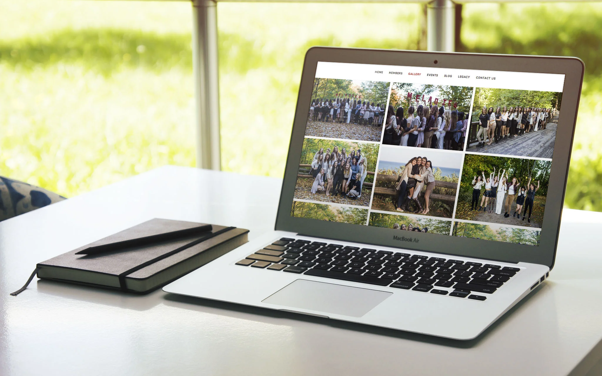 Meladies website Gallery page